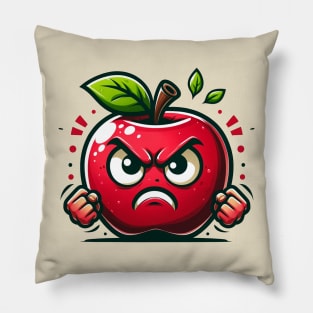 angry apple Pillow