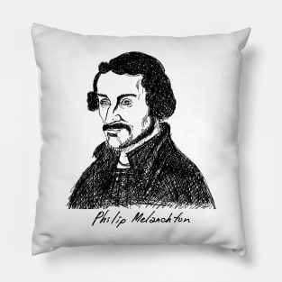 Philip Melanchthon. Christian figure. Pillow