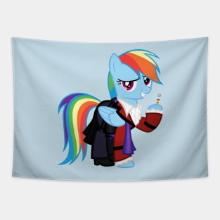 Rainbow Dash as the 3rd Doctor Tapestry