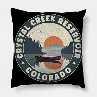 Crystal Creek Reservoir Colorado Sunset Pillow