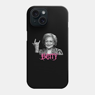 Betty White Death Metal Phone Case