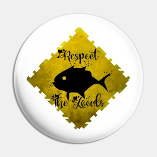 RESPECT THE LOCALS SHIRT | Shark Lover T Shirt T-Shirt Pin