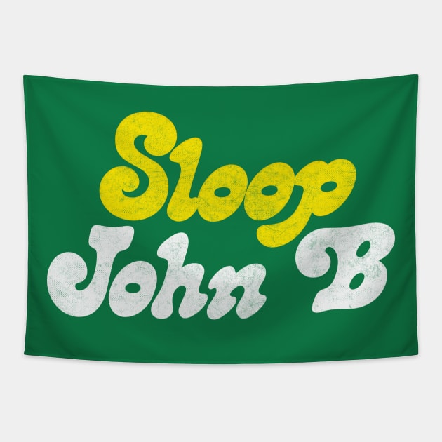 Sloop John B / Original Vintage Style Design Tapestry by DankFutura