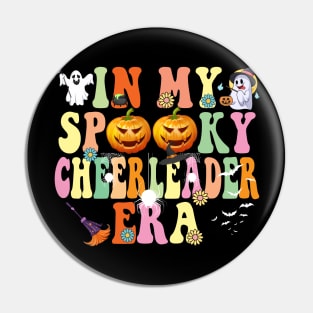 In my Spooky Cheerleader Era Funny Halloween Pin