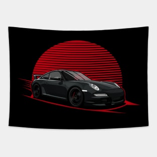 Black 997 car Tapestry