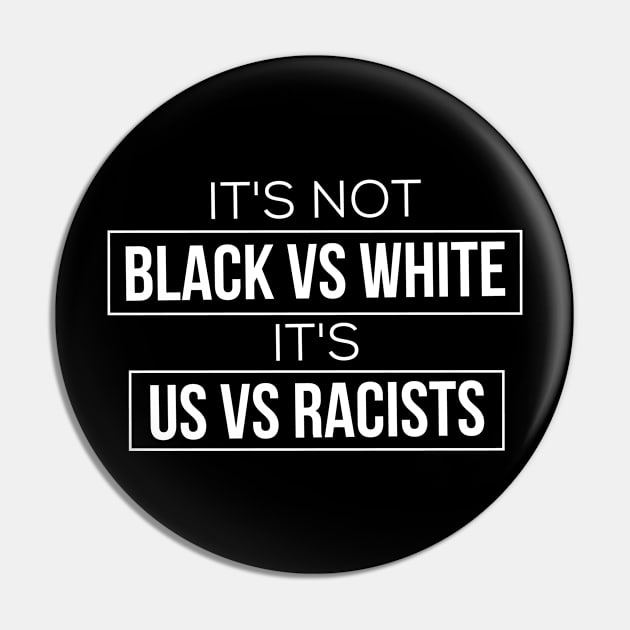 it's not black vs white it's us vs racist Pin by TIHONA