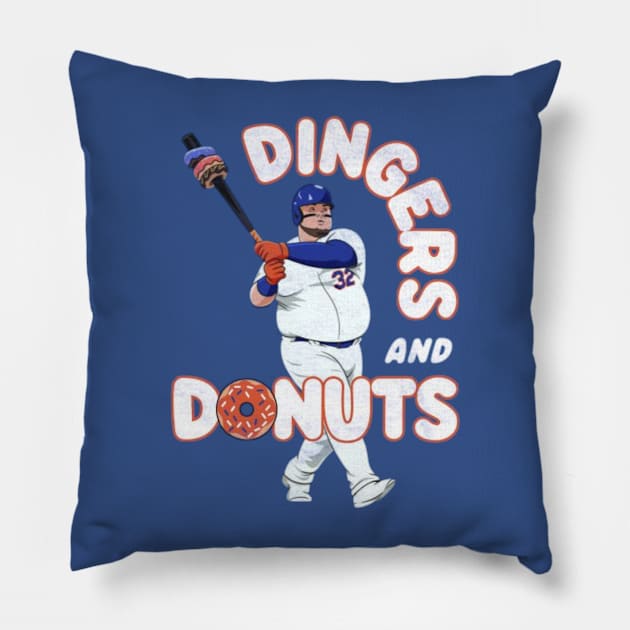 Dingers and Donuts Pillow by jordan5L