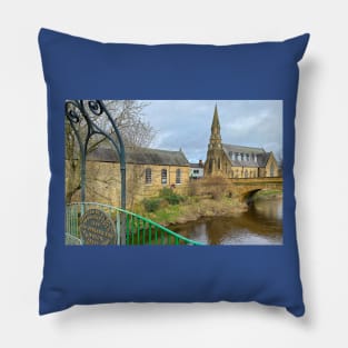 The River Wansbeck at Morpeth in Northumberland. Pillow