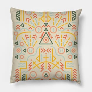 African Tribal Colourful Pattern Pillow