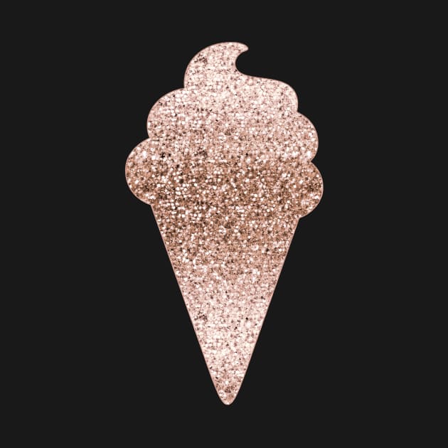 Ice cream - rose gold glitter by RoseAesthetic