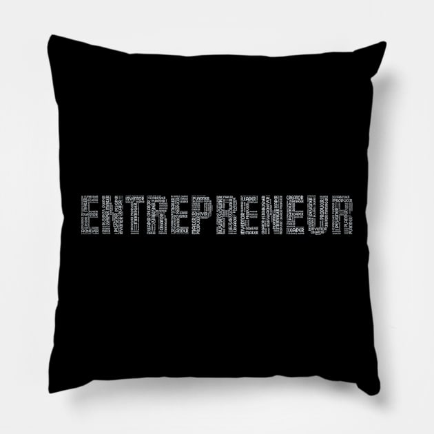 ENTREPRENEUR Pillow by Locind