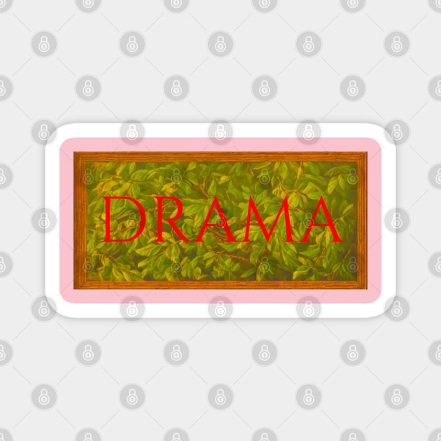 DRAMA painting retro vintage style Magnet by Tanguarts