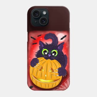 Halloween cat Phone Case