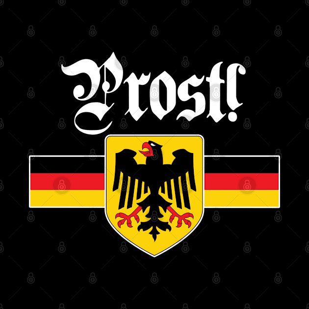 Prost! German Flag Coat of Arms Eagle by andzoo