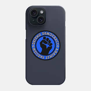 Defend Democracy Against Fascism - Circle Phone Case