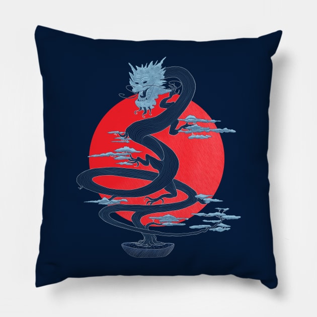 Dragon Bonsai Pillow by Sachpica