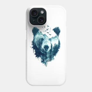 Bear Double Exposure Phone Case