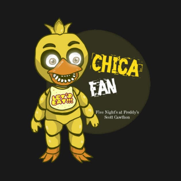 Five Night's at Freddy's Chica Fan T-Shirt by Ready4Freddy