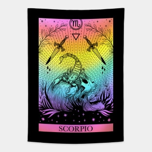 Zodiac sign tarot card Scorpio Tapestry