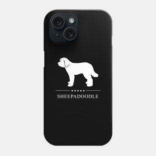 Sheepadoodle White Silhouette Phone Case