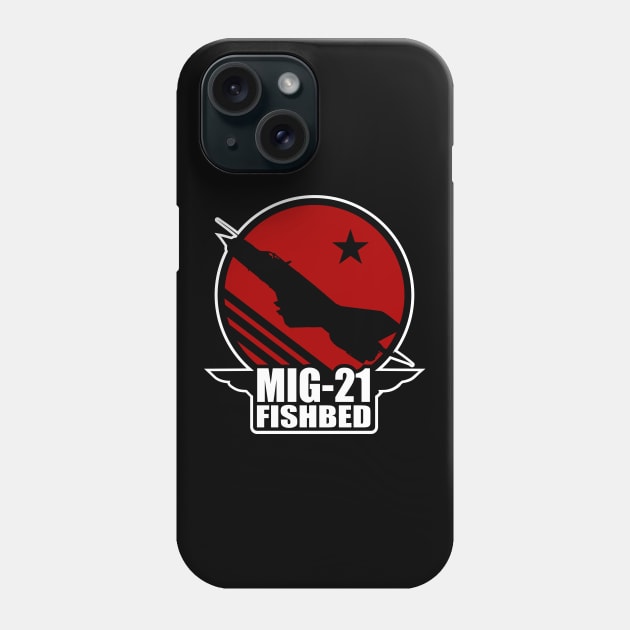 Mig-21 Fishbed Patch Phone Case by TCP