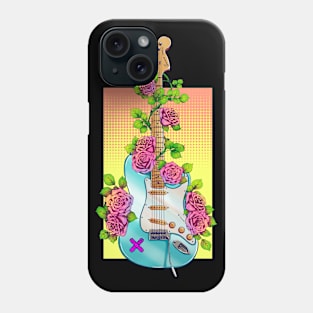 The Guitar and roses Phone Case