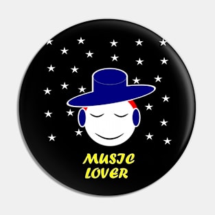 music lover cute guy Pin