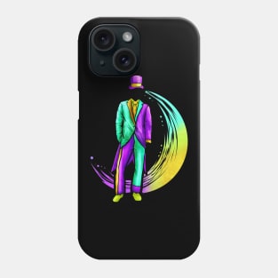 Men Costume With Hat For Mardi Gras Phone Case