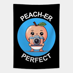 Peach-Er Perfect | Photographer Pun Tapestry