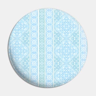 Sky Blue Decorative Boho Tile Pattern Pin