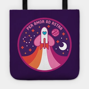 Space Pride - Lesbian Flag Tote