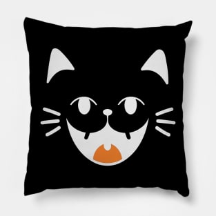 Kawaii ghost cat halloween day Pillow