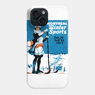 1924 Montreal Winter Sports Phone Case