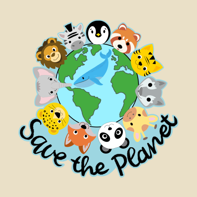 Save the planet! Save the animals! by IdinDesignShop