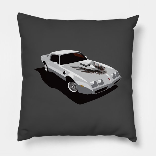 Pontiac Trans Am Pillow by TheArchitectsGarage