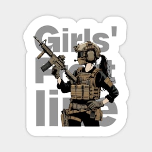 Girls' Frontline Tactical Chic Tee: Where Strength Meets Style Magnet