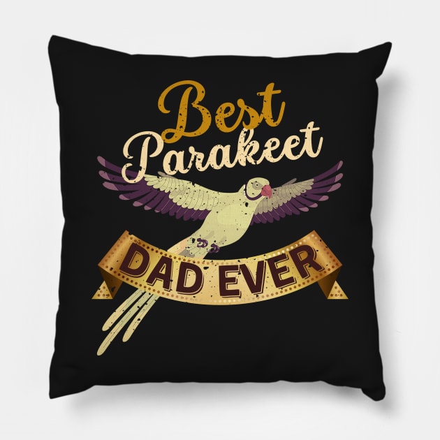 Best Parakeet Dad Ever Pillow by Lukaschwookie