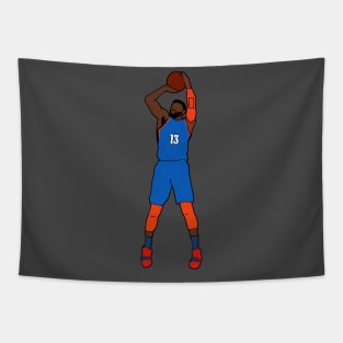 Paul George Jumpshot - Oklahoma City Thunder Tapestry