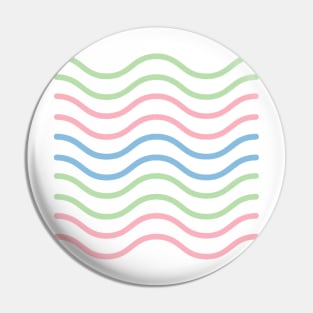 blue green pink water waves design Pin