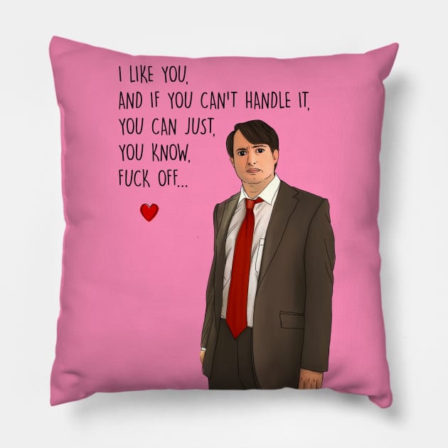 I LIKE YOU MARK Pillow by Poppy and Mabel