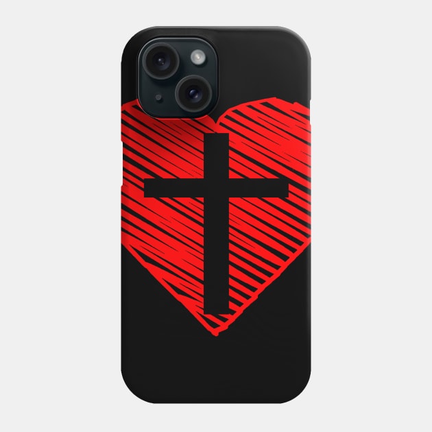 Jesus Heart Costume Gift Phone Case by Ohooha