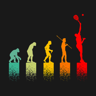 Evolution Tennisman idee cadeau passionné de tennis T-Shirt