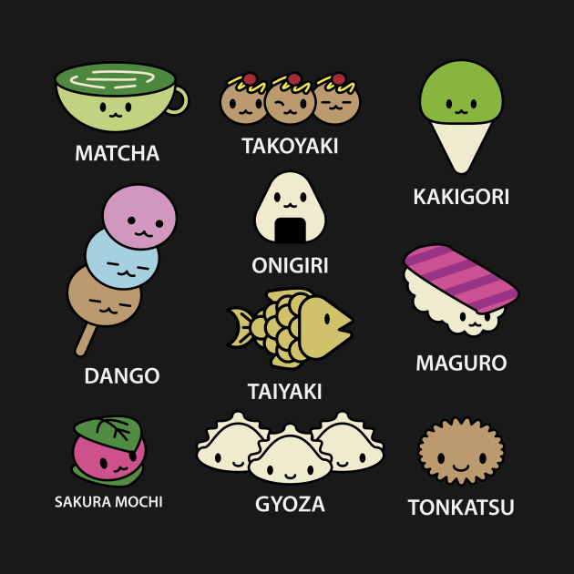 Kawaii Japanese Food Asia Fan Lover Sushi Ramen by Funnyawesomedesigns