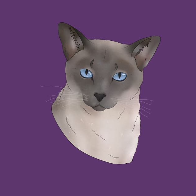 Rossi Siamese Cat Smooth by Blacklightco