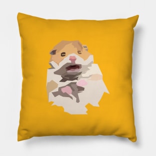 Scared Hamster meme Pillow