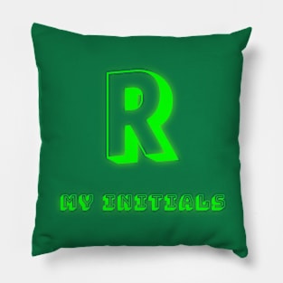 Letter R Letter Art Pillow