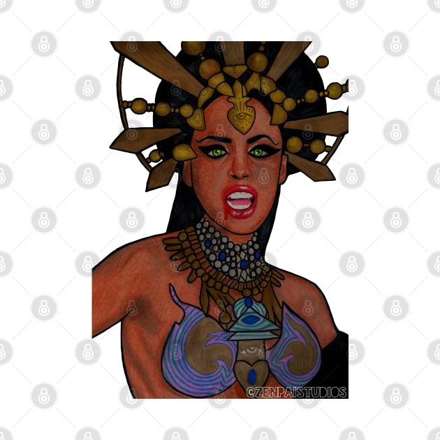(Aaliyah) Queen of the Damned by Zenpaistudios