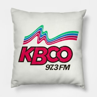 KBCO Boulder -- 70s Radio Station Pillow