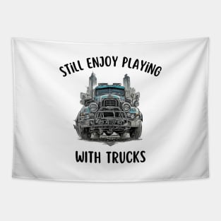 Truck Trucking Vintage Retro Established Agriculture Farmer Tapestry