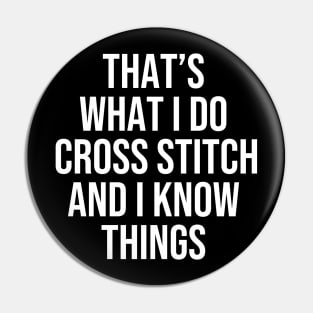 Cross Stitching Pin